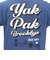ヤックパック（YAK PAK）3Dフォントロゴ 半袖 Tシャツ YAK-APL-251005 BLU