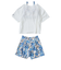 ロキシー（ROXY）水着 3点セット ラッシュTシャツ付き ジュニア MINI ARTSY FLORAL 25SPTSW251102OWT
