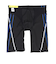 アリーナ（ARENA）水着 メンズ 水泳 フィットネススパッツ ハーフレッグ 黒×青 4L-6Lサイズ AS5SWF64M BKBL スイムウェア 大きいサイ…