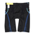 アリーナ（ARENA）水着 メンズ 水泳 フィットネススパッツ ハーフレッグ 黒×青 M-3Lサイズ AS5SWF67M BKBL スイムウェア インナー付き