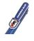 日本サッカー協会（JFA）フリクションボールペン4 SAMURAI BLUE SJ-240303