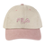フィラ（FILA）帽子 2トーンキャップ ピンク 25101360615980 洗濯可 UVカット 紫外線対策 日差し対策 吸汗速乾 シンプル カジュアル