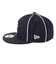 ニューエラ（NEW ERA）帽子 キャップ 59FIFTY パイピング ニューヨーク・ヤンキース 紺 S-LLサイズ 14109884 ロゴ スト系 日差し対…