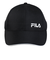 フィラ（FILA）帽子 TCライトメッシュキャップ 黒 25001300301980 手洗い可 幅広つば 吸汗速乾 日焼け対策 日差し対策 シンプル