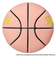 スポルディング（SPALDING）バスケットボール 7号球 パトリックスター ピンク コンポジット 77-913J