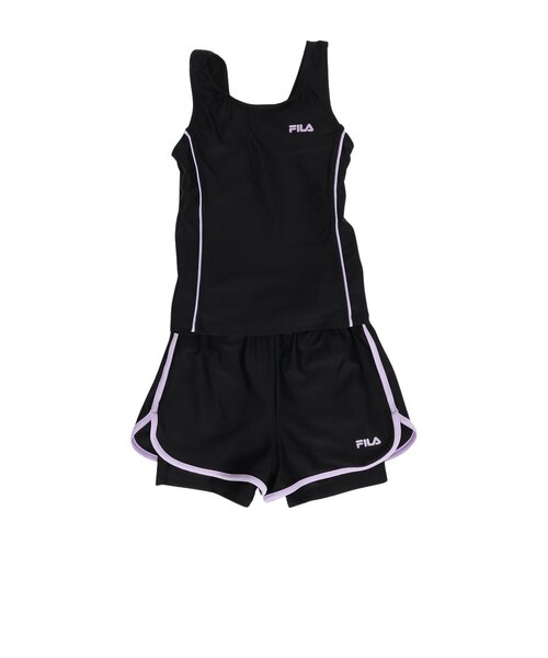 フィラ（FILA）ジュニア 女子 水泳 Tシャツセット オン スクール水着