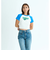 ロキシー（ROXY）半袖Tシャツ チビT 丈短め ラグラン SUN OVER 25SURST252041BLU
