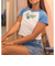ロキシー（ROXY）半袖Tシャツ チビT 丈短め ラグラン SUN OVER 25SURST252041BLU