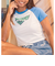 ロキシー（ROXY）半袖Tシャツ チビT 丈短め ラグラン SUN OVER 25SURST252041BLU