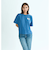 ロキシー（ROXY）半袖Tシャツ ドロップショルダー ヘリテージロゴ HANGLOOSE 25SURST252042NVY