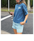 ロキシー（ROXY）半袖Tシャツ ドロップショルダー ヘリテージロゴ HANGLOOSE 25SURST252042NVY