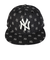 ニューエラ（NEW ERA）帽子 キャップ 9FIFTY MLB Jacquard ニューヨーク･ヤンキース 黒 Mサイズ 14388575 モノグラムデザイ…