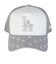 ニューエラ（NEW ERA）帽子 キャップ 9FORTY A-Frame トラッカー MLB Jacquard ロサンゼルス･ドジャース グレー 143886…