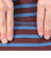 Cotton Lourd Basque ボーダー 長袖シャツ B211 PALISANDERxCYAN