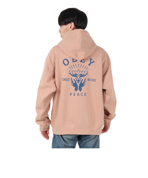 オベイ（OBEY）LOTUS WITH HANDS パーカー 112843974WTU｜スーパー