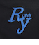 リュウナ（Ryuna）フィットネス水着 レディース サイドロゴ柄 半袖 ブルー 青 3L-5L NB2514RBL めくれ防止スナップ セパレート エクササイ…