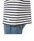 Cotton Lourd Basque ボーダー 長袖シャツ B211 ECRUxMARINE