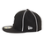 ニューエラ（NEW ERA）帽子 59FIFTY デトロイト・タイガース パイピング キャップ BLK/SWHI 黒 S-LLサイズ 14109907 スポー…