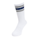 ヘルスニット（Healthknit）配色3本ラインクルー 3足組ソックス 191-3716