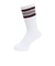 ヘルスニット（Healthknit）配色3本ラインクルー 3足組ソックス 191-3108