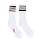 ヘルスニット（Healthknit）配色3本ラインクルー 3足組ソックス 191-3108