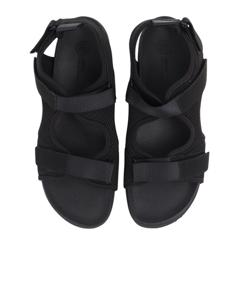 シダス（sidas）ストラップ3Dサンダル ソイル ブラック 2024001 Soil