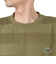 ラコステ（LACOSTE）パイル地切り替え同色ボーダーTシャツ TH048J-99BMY