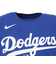 エムエルビー（MLB）野球ウェア ドジャース 佐々木朗希 ネーム&ナンバー Tシャツ ブルー ML0125SS0092-BLU