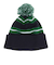 ニットウォッチキャップ GY-H0317 ACW NAVYxGREEN STRIP