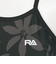 フィットネス水着 Hバックオールインワン NIGHT LEAVES 黒 S-Lサイズ RA124-SNIGTP BK ナイトリーブス柄 カップ付き 運動