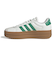 アディダス（adidas）スニーカー スポーツシューズ VL コートボールド ホワイト グリーン JQ7832 スポーツ カジュアルシューズ 厚底