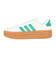 アディダス（adidas）スニーカー スポーツシューズ VL コートボールド ホワイト グリーン JQ7832 スポーツ カジュアルシューズ 厚底