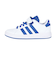 アディダス（adidas）ジュニアスニーカー スポーツシューズ グランドコート 2.0 キッズ ホワイト ブルー NLD08-JQ8000  運動靴 トップス…