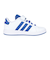 アディダス（adidas）ジュニアスニーカー スポーツシューズ グランドコート 2.0 キッズ ホワイト ブルー NLD08-JQ8000  運動靴 トップス…