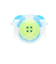 サンスター文具まーるい開かずピンちゃん ミッキーマーク BL 青 0031119B 名札 クリップ 名札留め ロック機能 ボタン