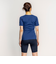 ナイキ（NIKE）フィットネス水着 水泳 ジップ付き半袖セパレーツ 上下セット 紺 M-3Lサイズ 2993145-008