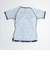 ナイキ（NIKE）フィットネス水着 水泳 総柄ジップ付き半袖セパレーツ 上下セット 黒 M-3Lサイズ 2993149-009
