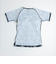 ナイキ（NIKE）フィットネス水着 水泳 総柄ジップ付き半袖セパレーツ 上下セット 黒 M-3Lサイズ 2993149-009