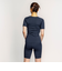 ナイキ（NIKE）フィットネス水着 水泳 ジップ付き半袖セパレーツ 上下セット 緑 M-LLサイズ 2993145-007