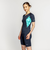 ナイキ（NIKE）フィットネス水着 水泳 ジップ付き半袖セパレーツ 上下セット 緑 M-LLサイズ 2993145-007