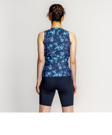ナイキ（NIKE）フィットネス水着 水泳 総柄ジップ付きセパレーツ 上下 