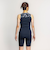 ナイキ（NIKE）フィットネス水着 水泳 ジップ付きセパレーツ 上下セット 黒 M-3Lサイズ 2993144-009 スイムウェア
