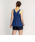 ナイキ（NIKE）フィットネス水着 水泳 ふんわりシルエット2in1パンツセパレーツ 上下セット 紺 M-LLサイズ 2993146-008