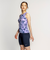 ナイキ（NIKE）フィットネス水着 水泳 総柄ジップ付きセパレーツ 上下セット 紫 M-LLサイズ 2993148-024