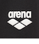 アリーナ（ARENA）フィットネス水着 水泳 フィットネススパッツ 黒×シルバー M-LLサイズ AS5FWF68M BKSL ハーフレッグ インナーパンツ付…