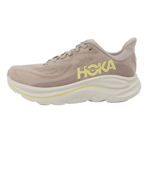 クリフトン10 ワイド26.0cm ホカオネオネランニングシューズ ベージュ ホカ（HOKA）ランニングシューズ ジョギングシューズ クリフトン 10