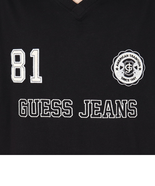 GUESS JEANS Ss Cn Reg サッカー ポロシャツ M5GP46K8FQ4 JBLK