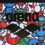 アリーナ（ARENA）クーラーバッグ 白 6L AS5FBZA3U WHBK 水泳用 スイムバッグ 保冷バッグ 撥水 アリーナくん 総柄