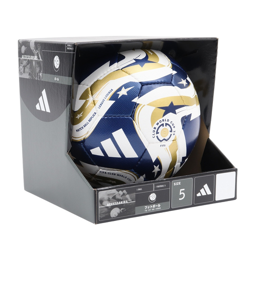 アディダス（adidas）サッカーボール 5号球 検定球 ムンディアル・デ