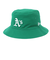 ニューエラ（NEW ERA）ハット BUCKET01 オークランド・アスレチックス REV 緑 S-Mサイズ 14109577 バケハ リバーシブル 2way